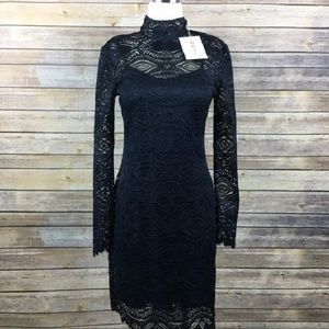 NWT Navy Wayf Monroe Navy Lace Shift Dress